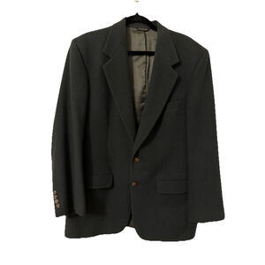 Vintage Bill Blass Men’s 100% Camel Hair Sport Coat Forest Green, Parisian, 40R